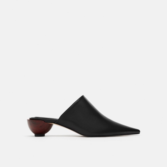 round heel mules
